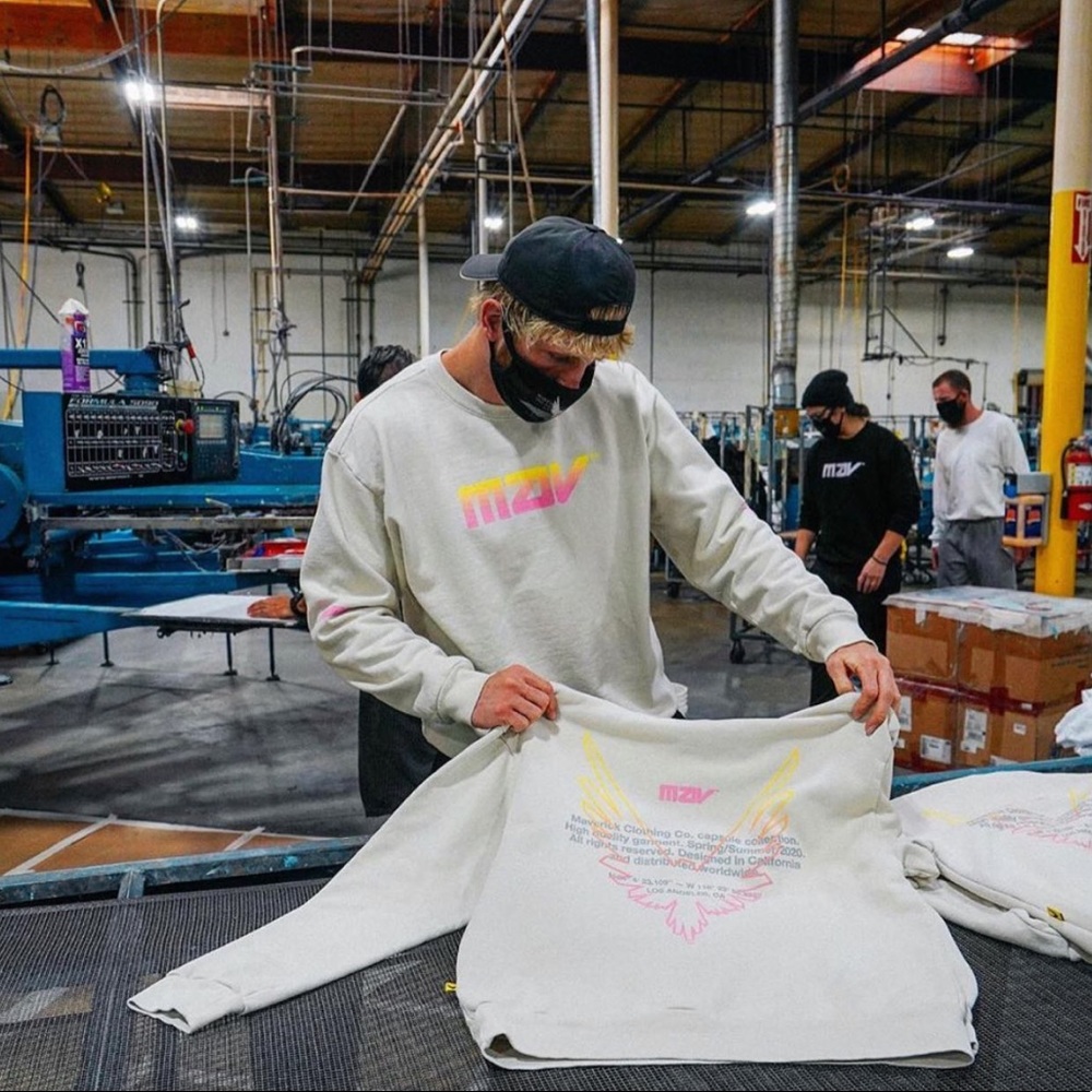 MAVERICK CLOTHING MAV V2 CREWNECK BONE M L XL 2X